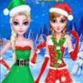 Frozen Sister Christmas Hairstyle Design